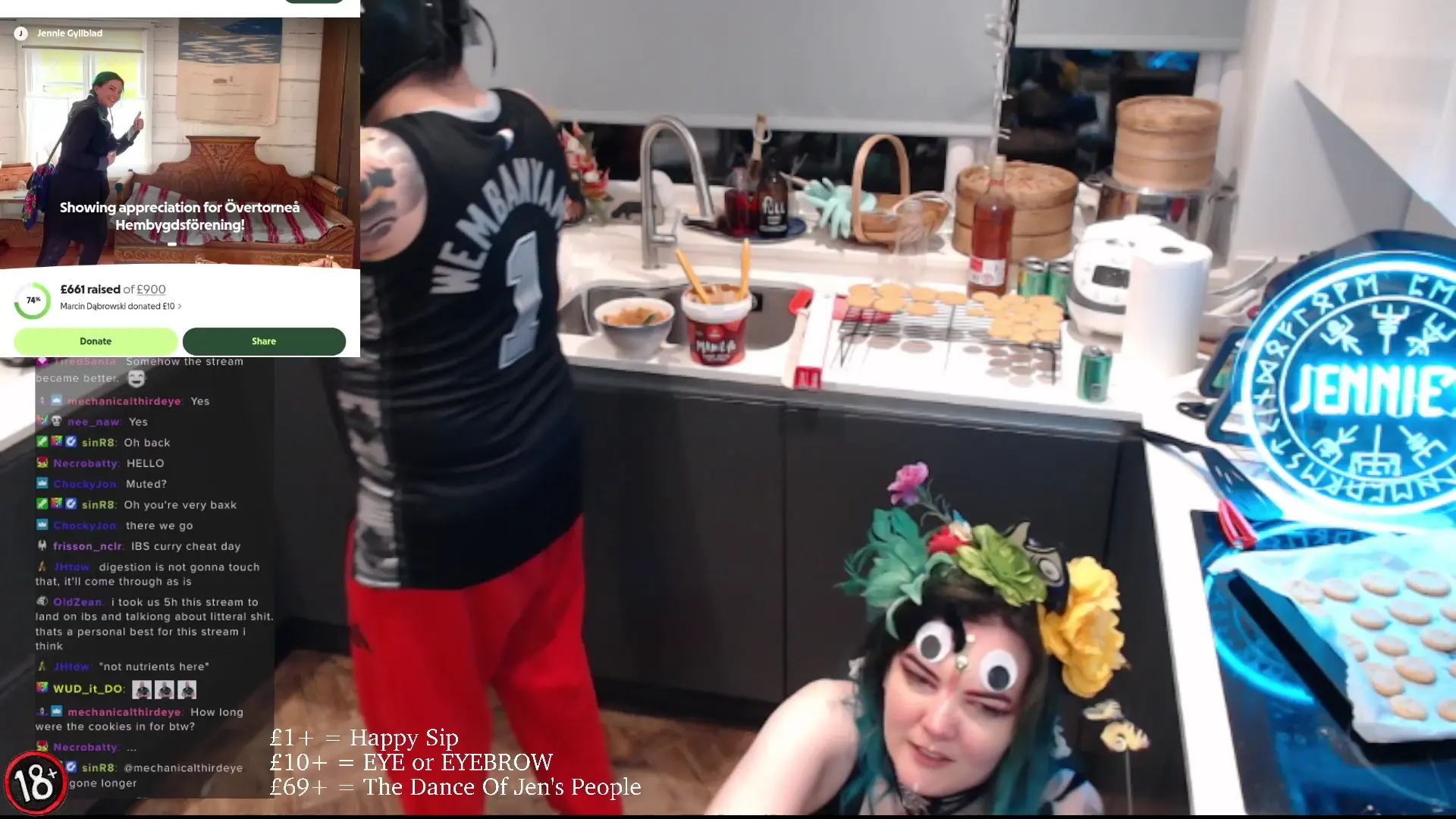 Husbeard tries the peanut butter